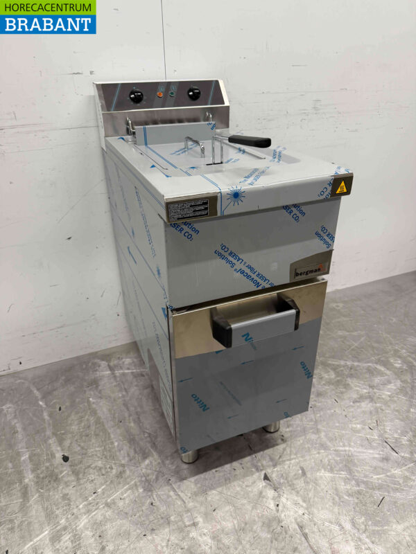 Edelstahl MBM Fritteuse Frittieren 15 Liter 400V Horeca – Bild 3