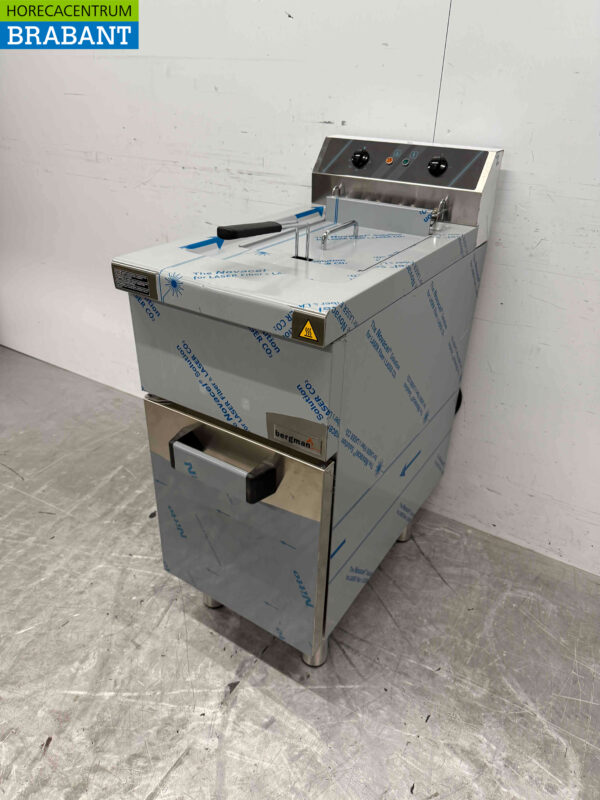 Edelstahl MBM Fritteuse Frittieren 15 Liter 400V Horeca – Bild 4