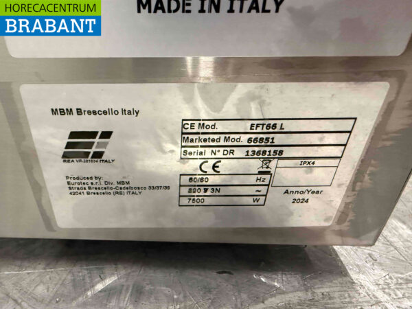 MBM Edelstahl-Backblech 60 cm 400V Horeca – Bild 5