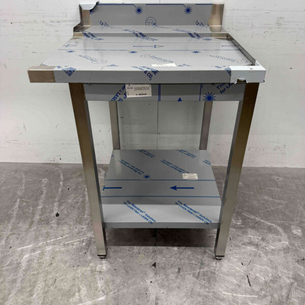 Edelstahl Abtropftisch für Durchschubspülmaschine 70 cm Horeca