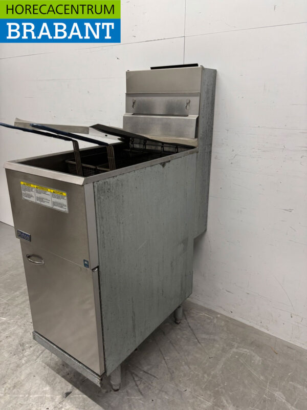 Edelstahl Pitco 35C Friteuse Friteuse 18 Liter Erdgas GAS Catering – Bild 3