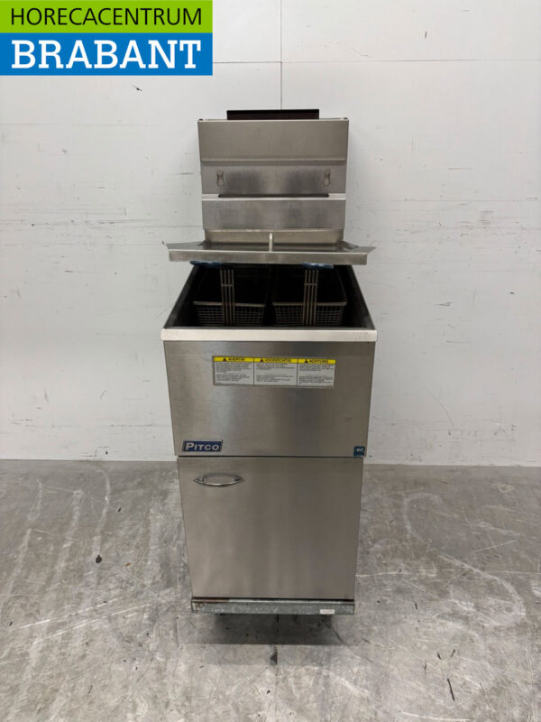 Edelstahl Pitco 35C Friteuse Friteuse 18 Liter Erdgas GAS Catering