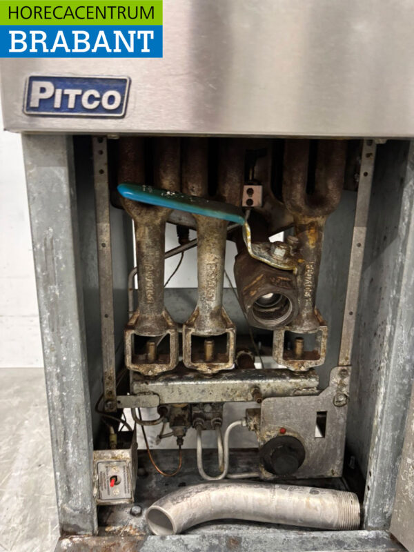 Edelstahl Pitco 35C Friteuse Friteuse 18 Liter Erdgas GAS Catering – Bild 6