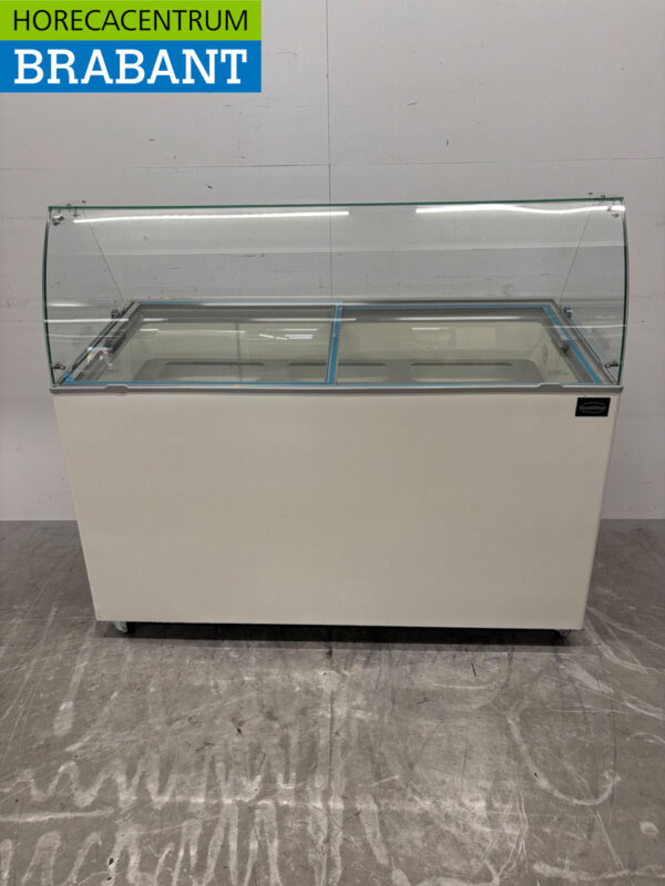 Mobile Combisteel Teneriffa Schaufel-Eisvitrine 10 Fächer 230V Horeca