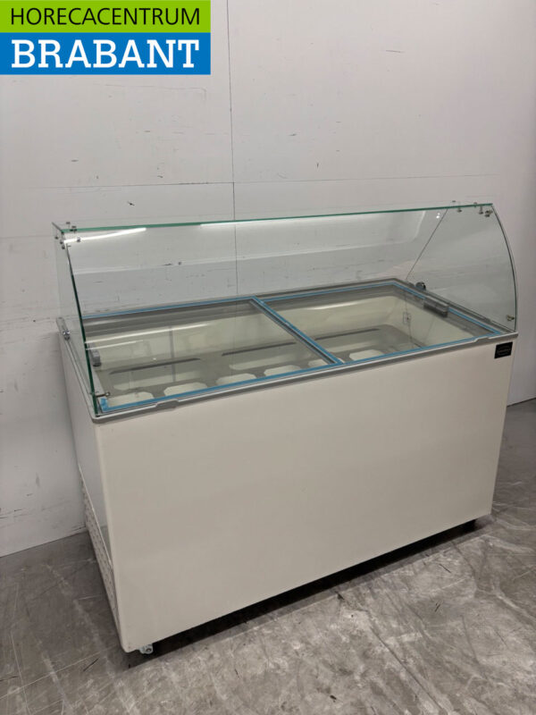 Mobile Combisteel Teneriffa Schaufel-Eisvitrine 10 Fächer 230V Horeca – Bild 2