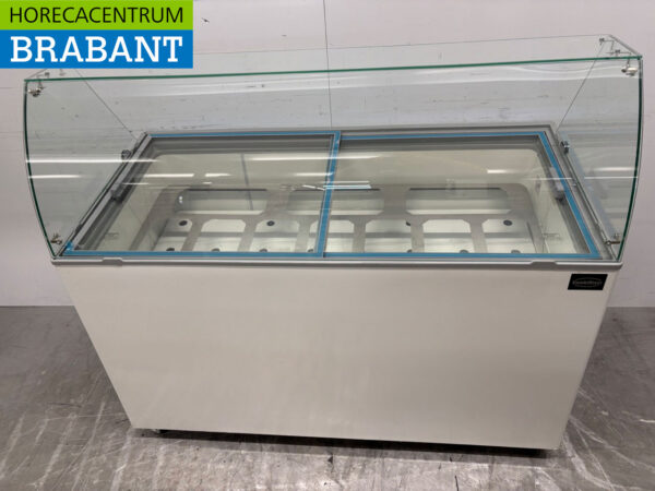 Mobile Combisteel Teneriffa Schaufel-Eisvitrine 10 Fächer 230V Horeca – Bild 4