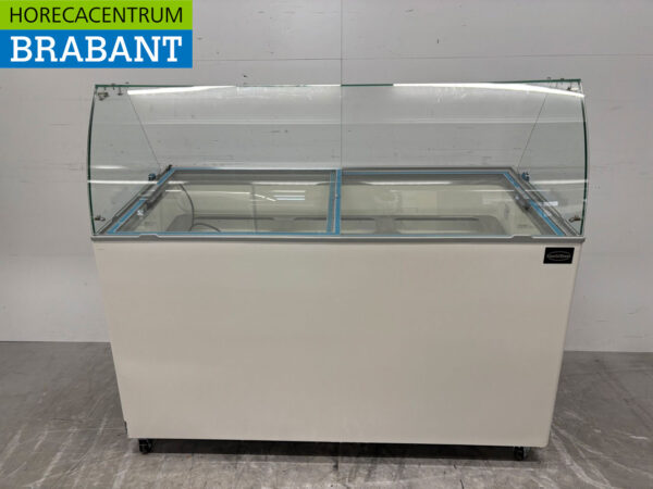 Mobile Combisteel Teneriffa Schaufel-Eisvitrine 10 Fächer 230V Horeca