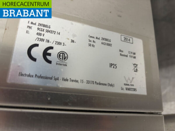 Edelstahl-Geschirrspüler Zanussi ZHT8 Sliding 400V Catering – Bild 6