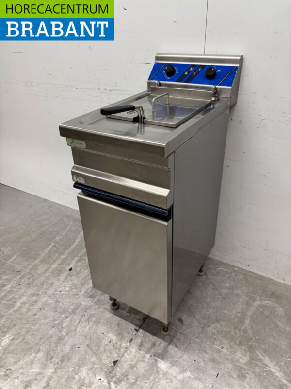 Edelstahl Friteuse 12 Liter 400V Horeca – Bild 2