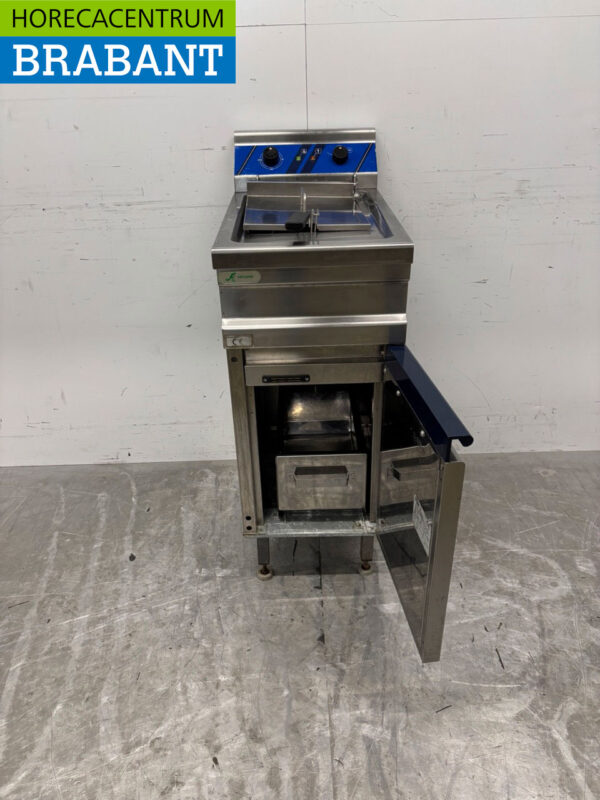 Edelstahl Friteuse 12 Liter 400V Horeca – Bild 6