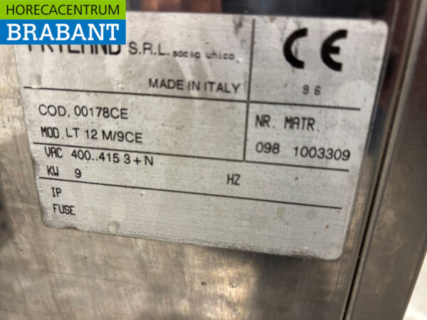 Edelstahl Friteuse 12 Liter 400V Horeca – Bild 8