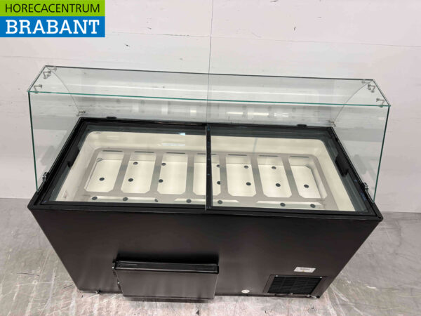 Mobile Combisteel Teneriffa Schaufel-Eisvitrine 10 Fächer 230V Horeca – Bild 5