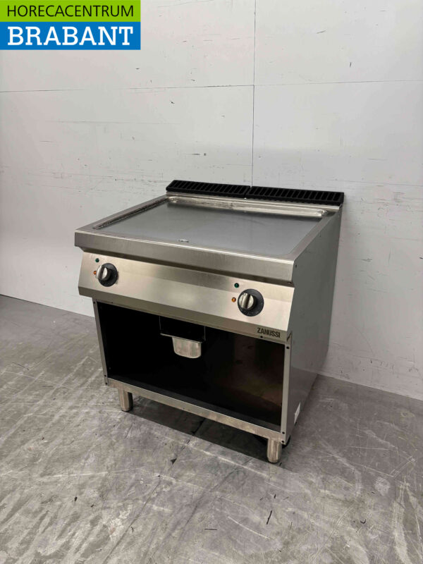 Edelstahl Zanussi Grillplatte Glatte Griddle 80 cm 400V Horeca – Bild 3