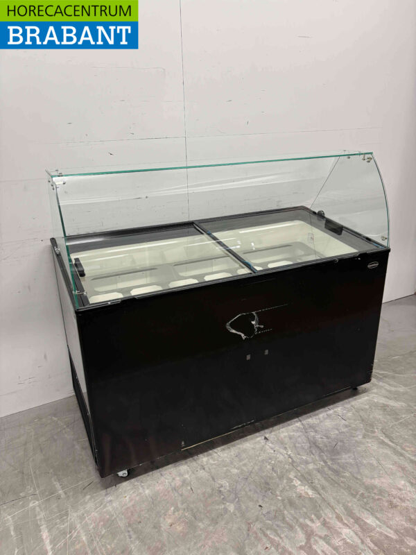 Mobile Combisteel Teneriffa Schaufel-Eisvitrine 10 Fächer 230V Horeca – Bild 2