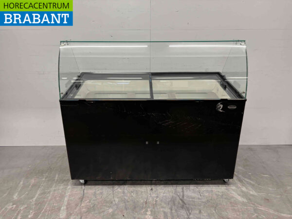 Mobile Combisteel Teneriffa Schaufel-Eisvitrine 10 Fächer 230V Horeca