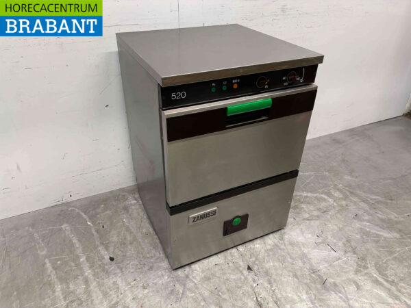 Edelstahl Zanussi 520 Geschirrspüler Frontlader 230V Catering – Bild 2