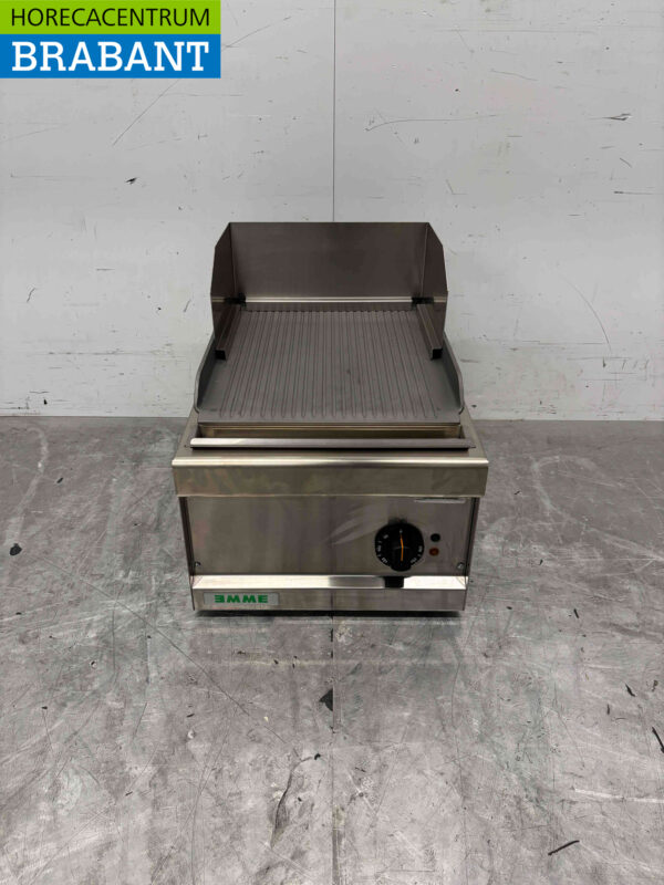 Edelstahl Giga Grillplatte Rippengrill 40 cm 400V Horeca