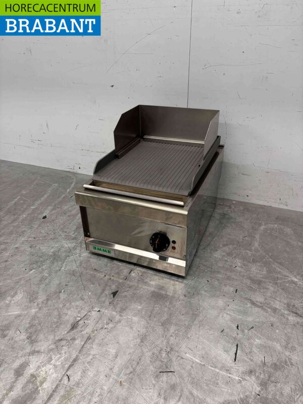 Edelstahl Giga Grillplatte Rippengrill 40 cm 400V Horeca – Bild 3