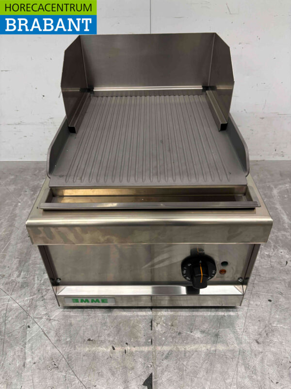 Edelstahl Giga Grillplatte Rippengrill 40 cm 400V Horeca – Bild 4