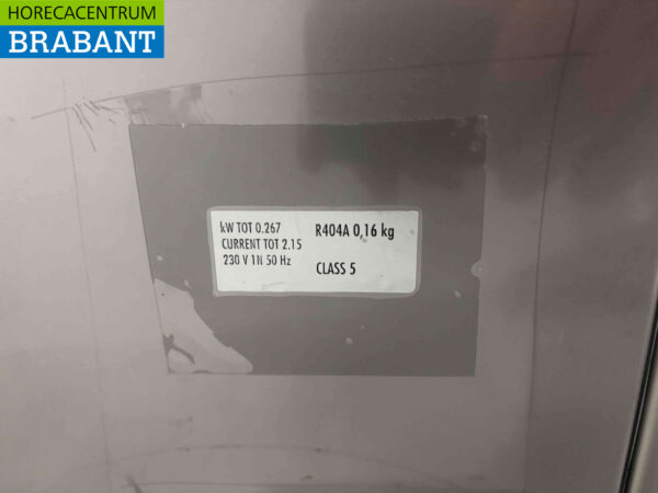 Edelstahl Zanussi gekühlte Werkbank 1 Tür und 6 Schubladen 172 cm 230V Horeca – Bild 5