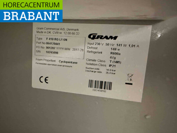 Edelstahl Gram Freezer Tiefkühltruhe 346 Liter 230V Horeca – Bild 5