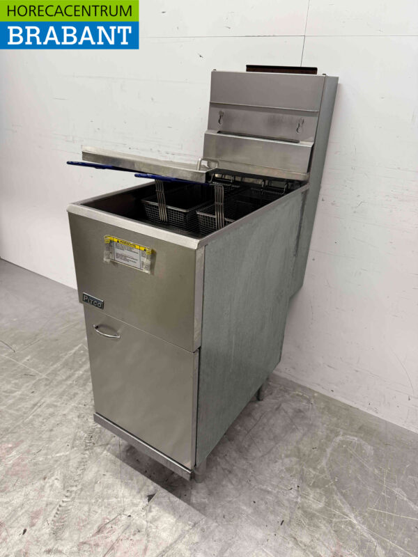 Edelstahl Pitco 35C Friteuse Friteuse 18 Liter Erdgas GAS Catering (kopie) – Bild 2