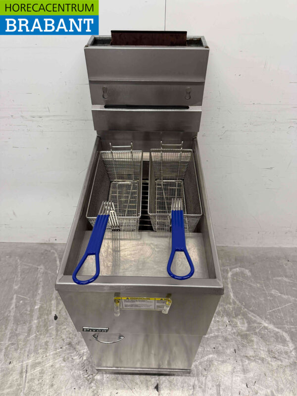 Edelstahl Pitco 35C Friteuse Friteuse 18 Liter Erdgas GAS Catering (kopie) – Bild 5