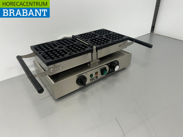 HCB Edelstahl Kippwaffeleisen mit Zeitschaltuhr 230V Catering – Bild 3