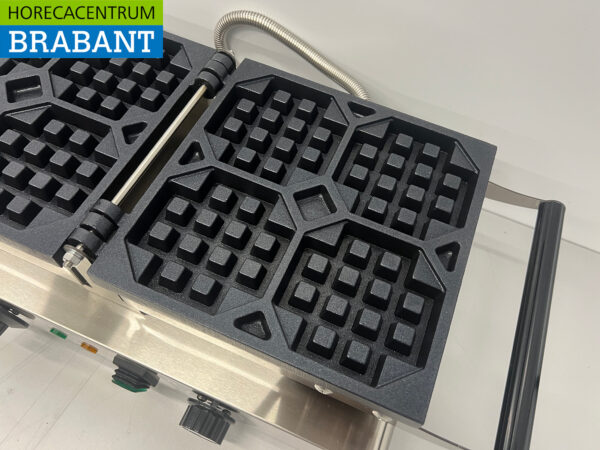 HCB Edelstahl Kippwaffeleisen mit Zeitschaltuhr 230V Catering – Bild 7