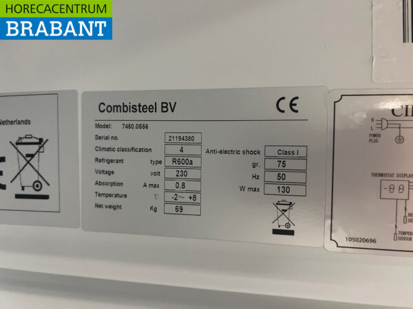 Combisteel Kühlschrank Kühlung 350 Liter 230V Horeca – Bild 5