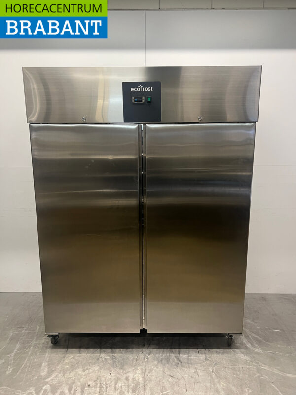Edelstahl Ecofrost Doppeltüriger 2-türiger Gefrierschrank Gefrierschrank 1410 Liter 230V Horeca