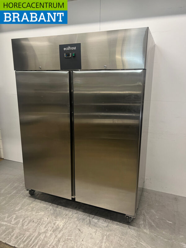 Edelstahl Ecofrost Doppeltüriger 2-türiger Gefrierschrank Gefrierschrank 1410 Liter 230V Horeca – Bild 2