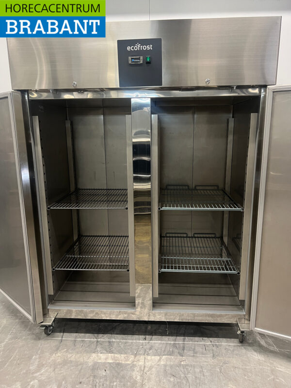 Edelstahl Ecofrost Doppeltüriger 2-türiger Gefrierschrank Gefrierschrank 1410 Liter 230V Horeca – Bild 4