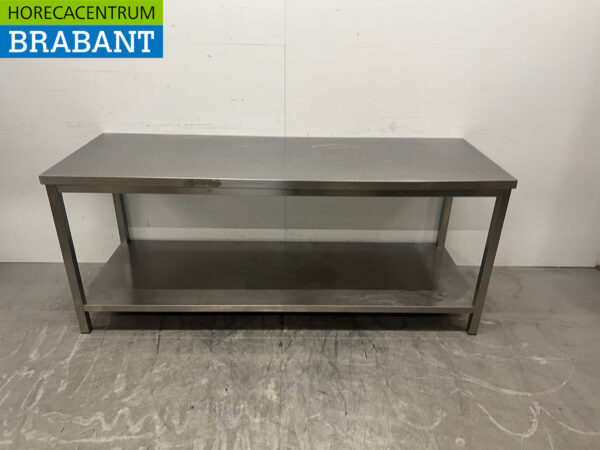 Edelstahl Arbeitstisch 200 x 70 x 83,5 cm Catering