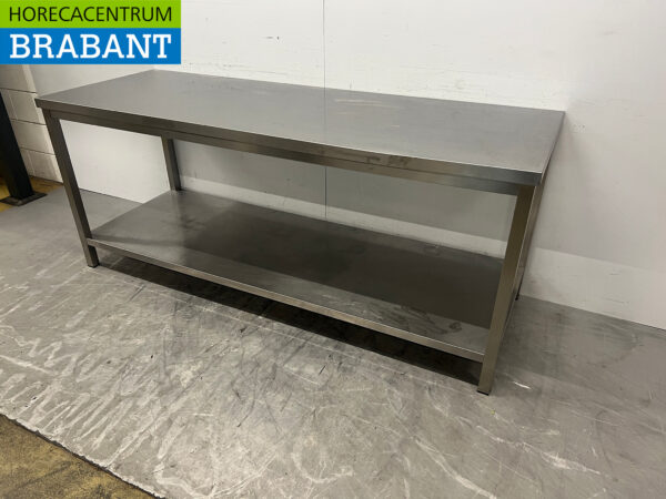 Edelstahl Arbeitstisch 200 x 70 x 83,5 cm Catering – Bild 2