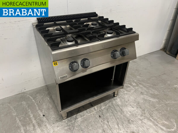 Zanussi 4-Flammen-Herd aus Edelstahl Erdgas Horeca – Bild 3