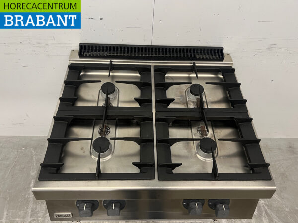 Zanussi 4-Flammen-Herd aus Edelstahl Erdgas Horeca – Bild 4
