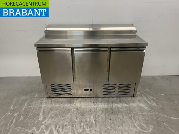 Edelstahl Amitek Saladette Gekühlte Werkbank 8 x 1/6 GN 230V Horeca