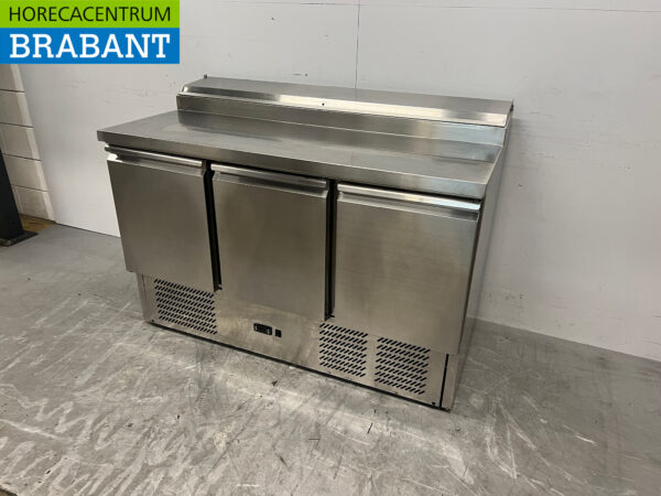 Edelstahl Amitek Saladette Gekühlte Werkbank 8 x 1/6 GN 230V Horeca – Bild 2
