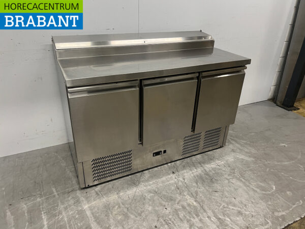 Edelstahl Amitek Saladette Gekühlte Werkbank 8 x 1/6 GN 230V Horeca – Bild 3