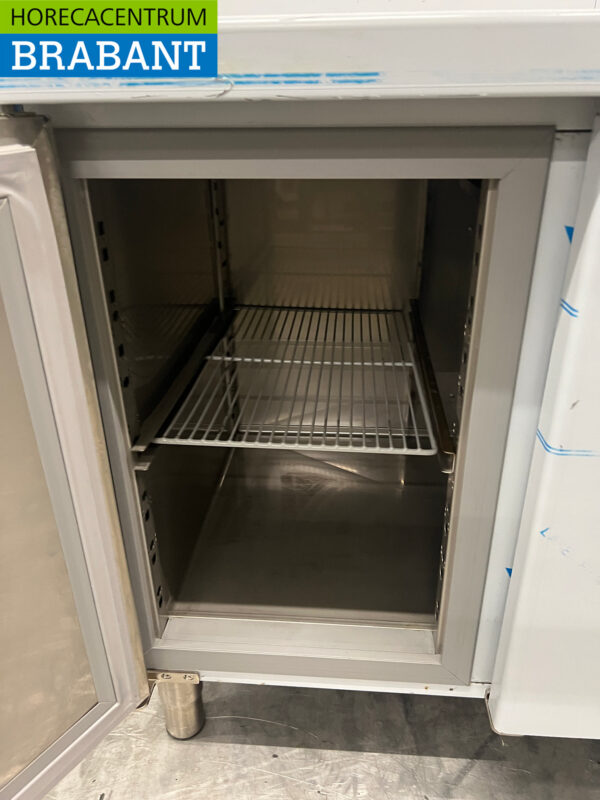 Asber gekühlte Werkbank aus Edelstahl 2 Türen 134,2 cm 230V Horeca – Bild 5