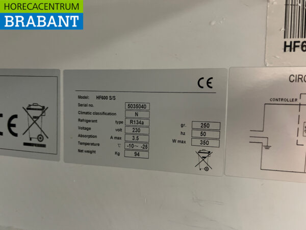 Maxxfrost Gefrierschrank aus Edelstahl 600 Liter 230V Horeca – Bild 5