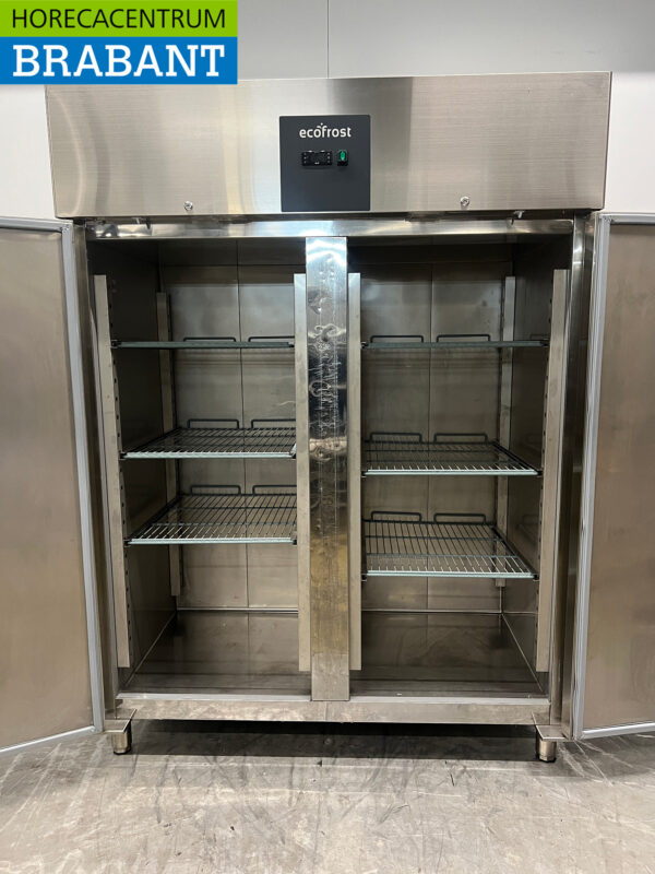 Ecofrost Doppeltüriger Gefrierschrank aus Edelstahl 1400 Liter 230V Horeca – Bild 4