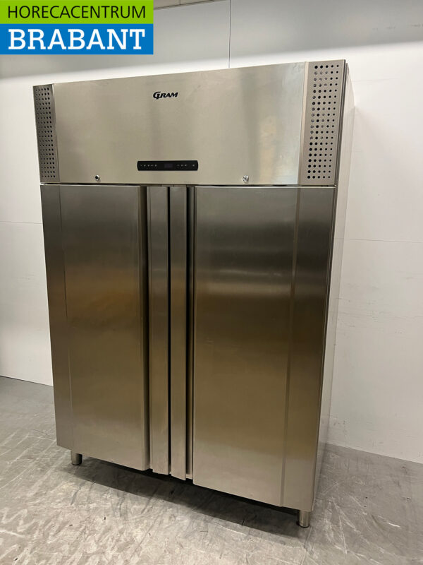 Edelstahl Gram Doppeltür-Kühlschrank 1270 Liter 230V Horeca – Bild 2
