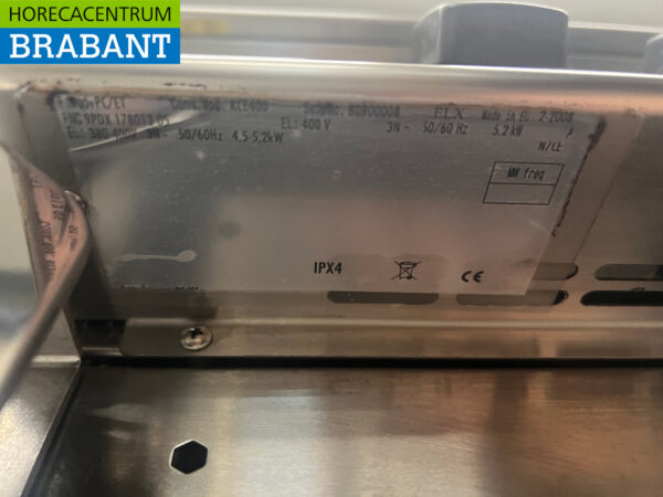Zanussi 2-Flammen-Elektroherd aus Edelstahl mit Arbeitsplatte 80 cm 400V Horeca – Bild 5