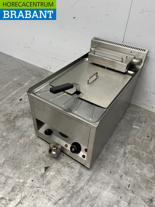 Edelstahl Friteuse Fritteuse 10 Liter 400V Horeca – Bild 2