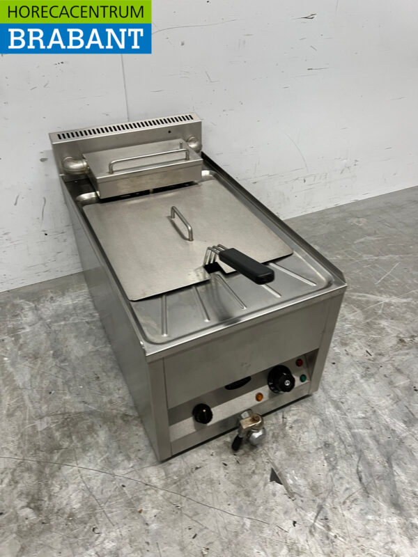 Edelstahl Friteuse Fritteuse 10 Liter 400V Horeca – Bild 3