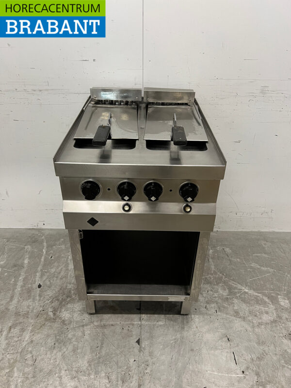 MKN Doppel-Fritteuse aus Edelstahl 2 x 12 Liter 400V Horeca