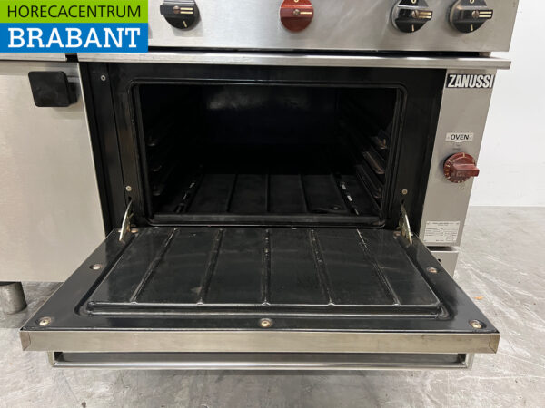 Zanussi 6-Flammen-Herd aus Edelstahl mit Backofen und Wärmeschrank GAS Horeca – Bild 5