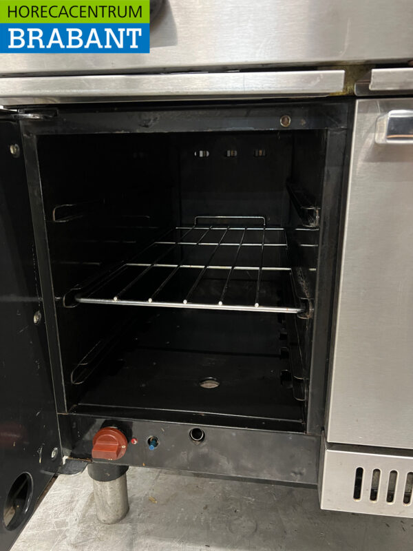Zanussi 6-Flammen-Herd aus Edelstahl mit Backofen und Wärmeschrank GAS Horeca – Bild 6